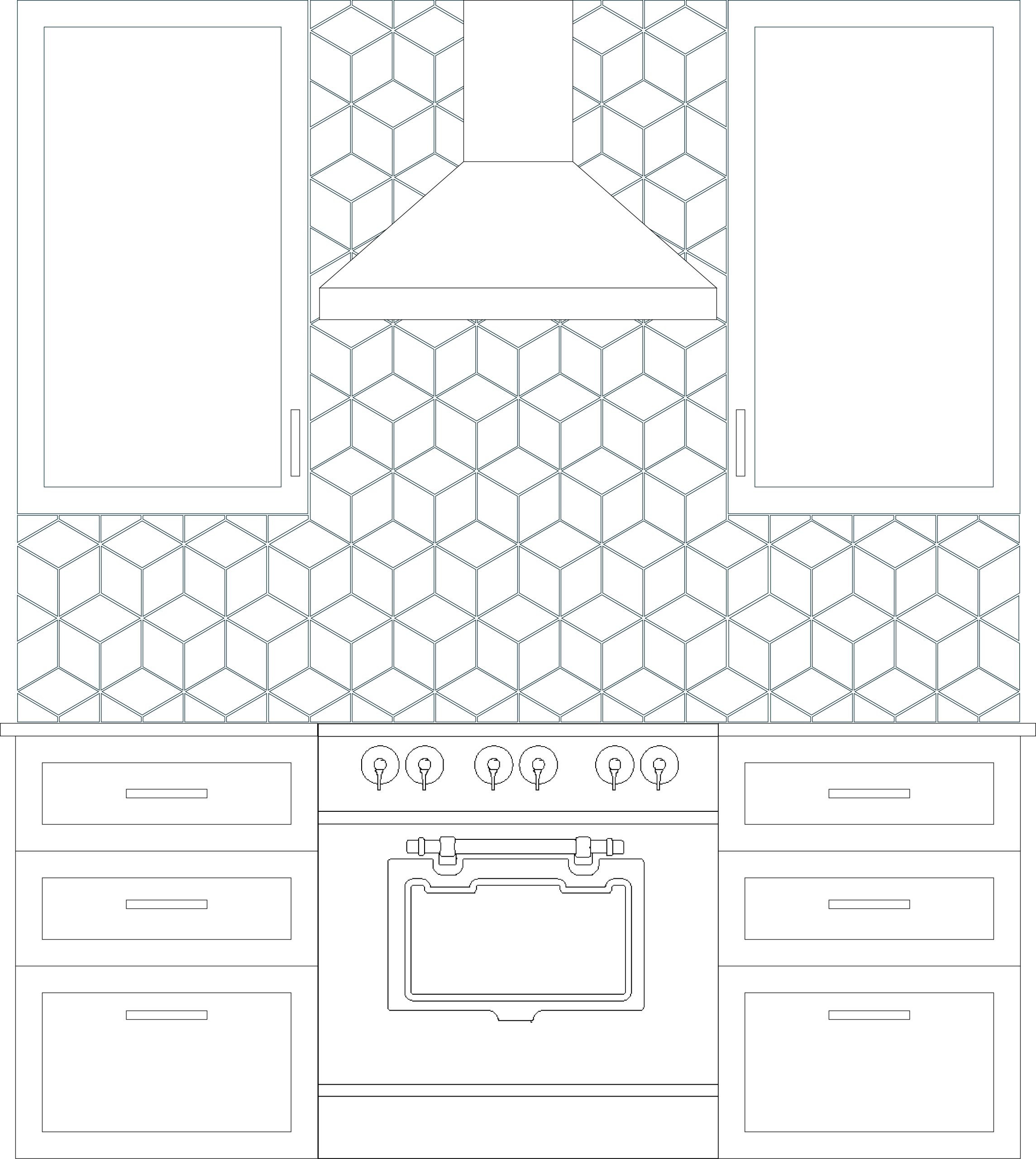 Diamond Kitchen BW